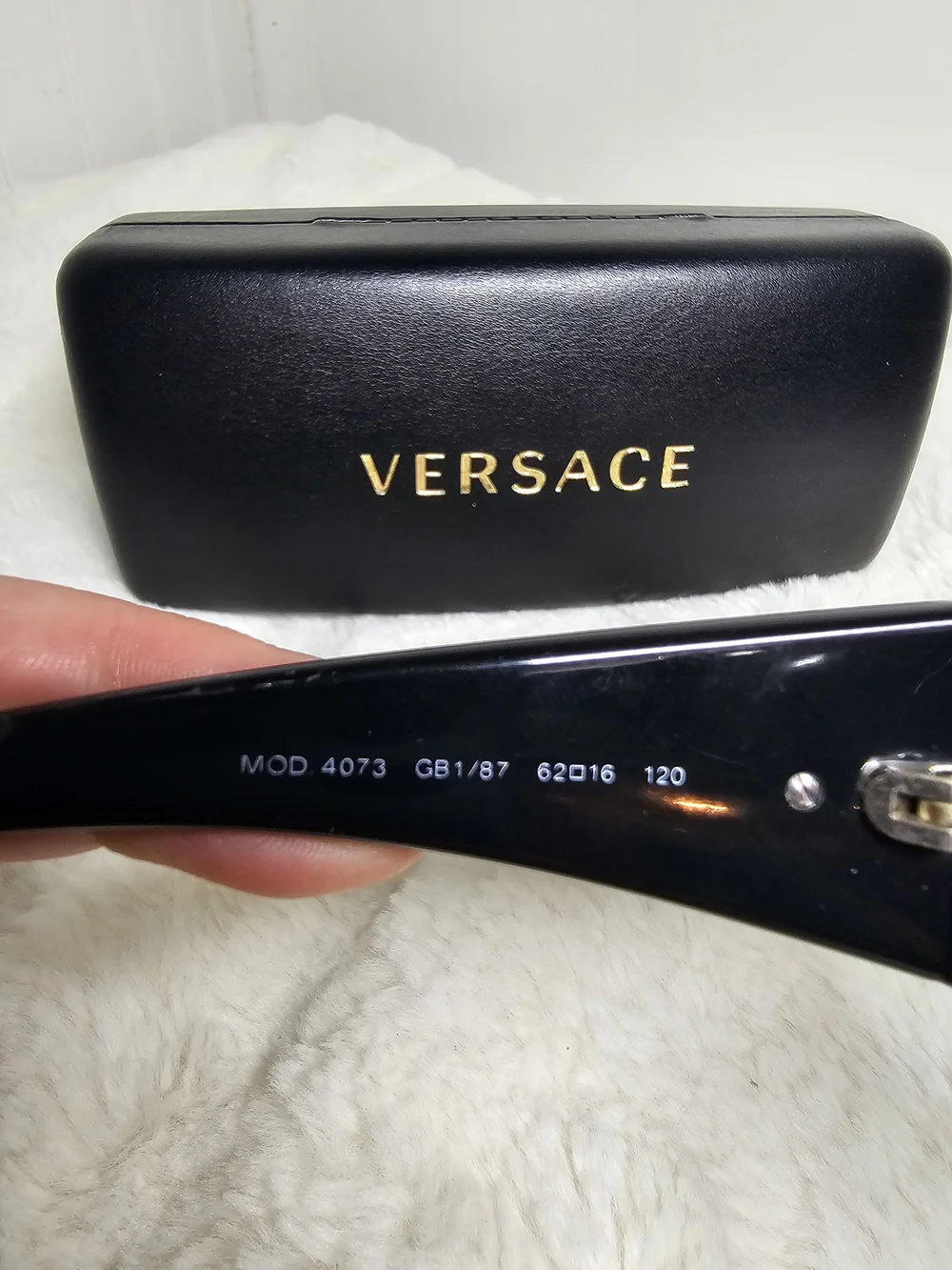 Versace Black Oversized Sunglasses